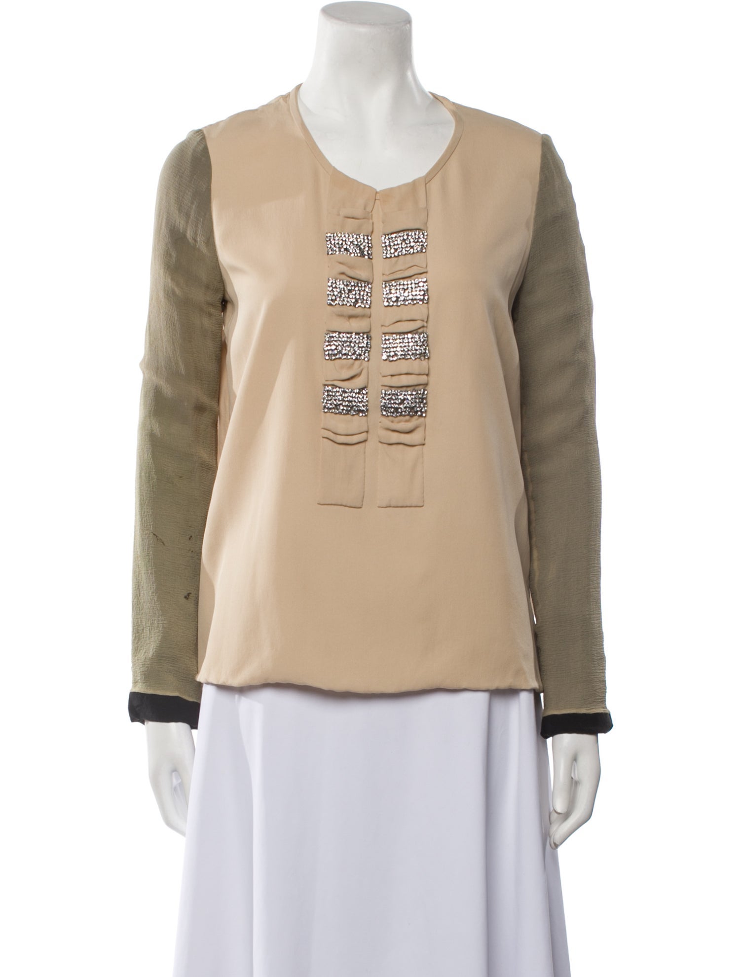 Chloé Graphic Print Scoop Neck Sweatshirt