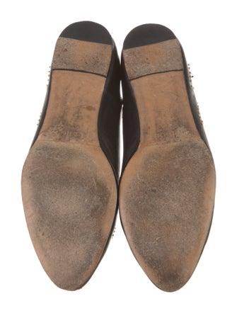 Chloé Leather Graphic Print Flats