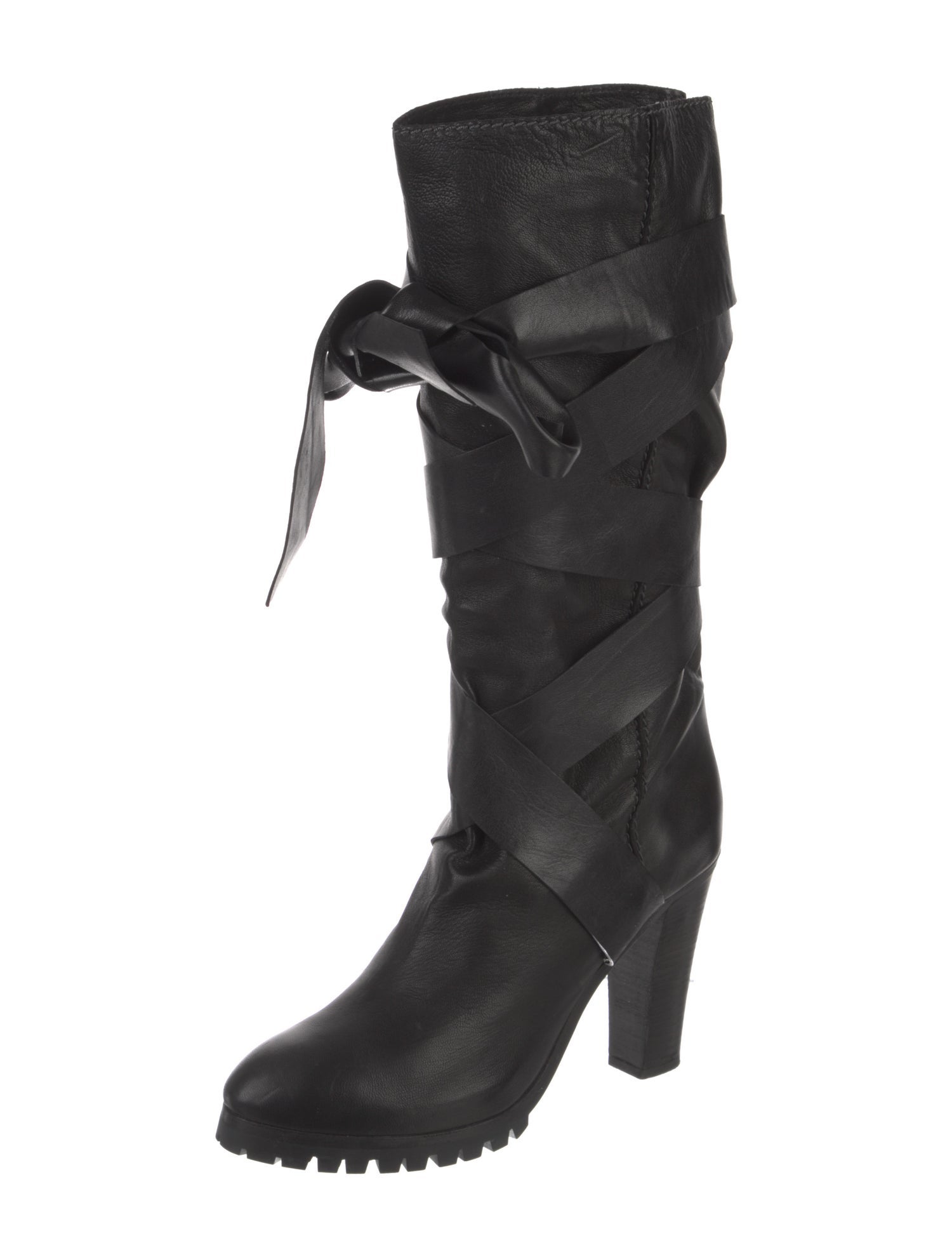 Chloé Leather Slouch Boots