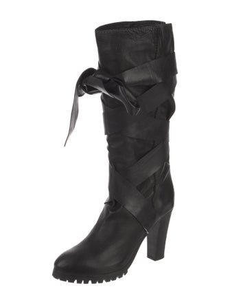 Chloé Leather Slouch Boots