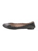 Chloé Leather Scalloped Accent Ballet Flats