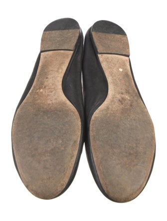 Chloé Leather Scalloped Accent Ballet Flats