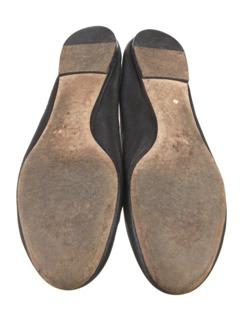 Chloé Leather Scalloped Accent Ballet Flats