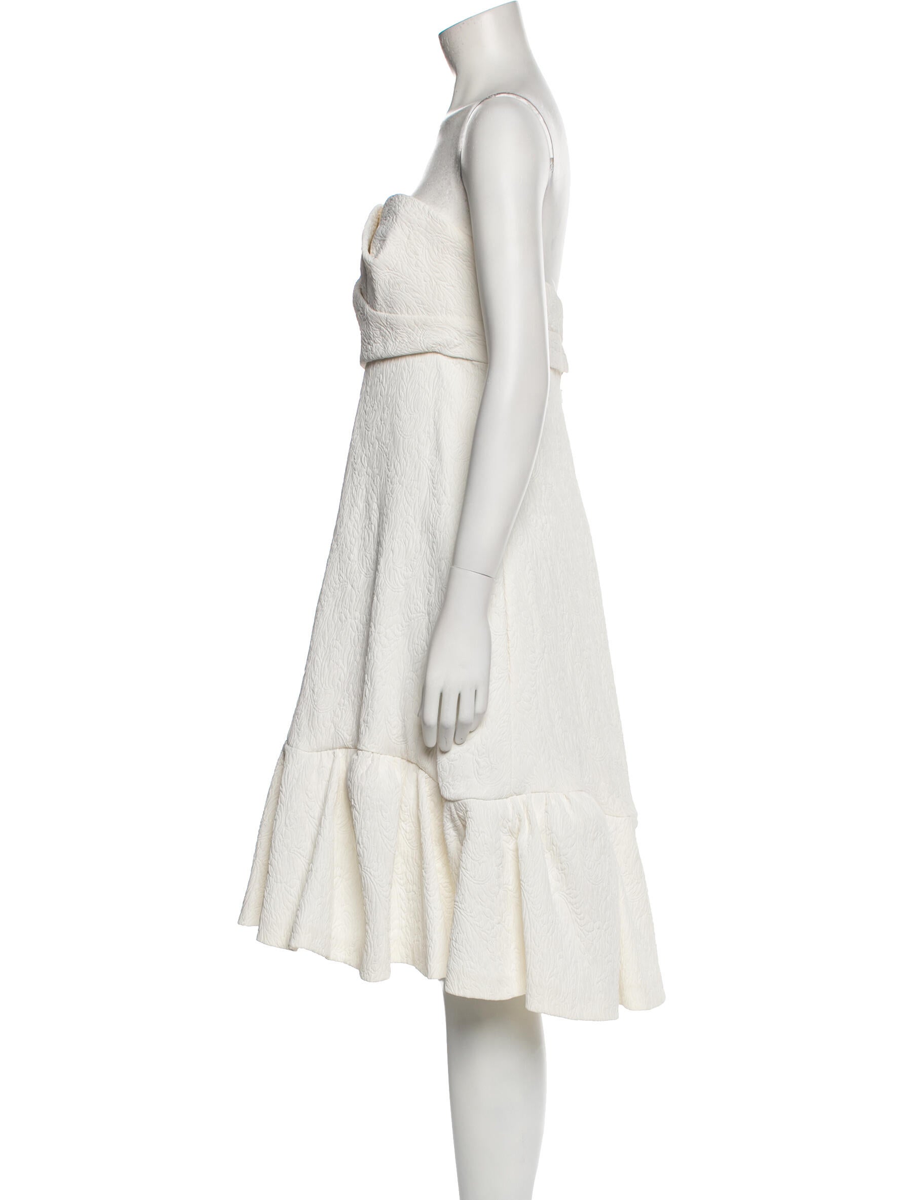 Chloé Strapless Knee-Length Dress