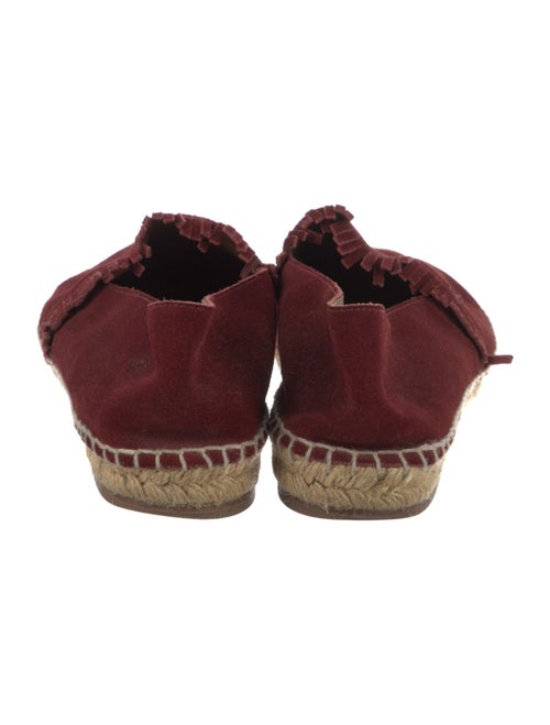 Chloé Suede Whipstitch Trim Espadrilles