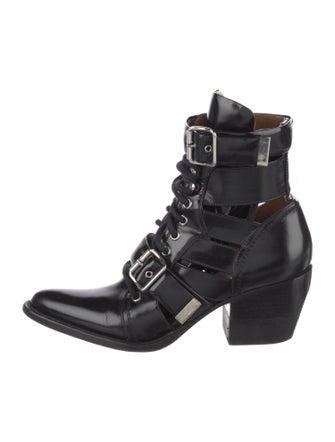 Chloé Leather Lace-Up Boots