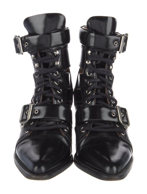 Chloé Leather Lace-Up Boots