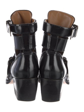 Chloé Leather Lace-Up Boots