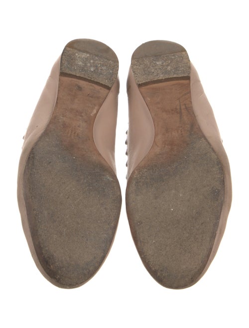 Chloé Leather Scalloped Accent Ballet Flats