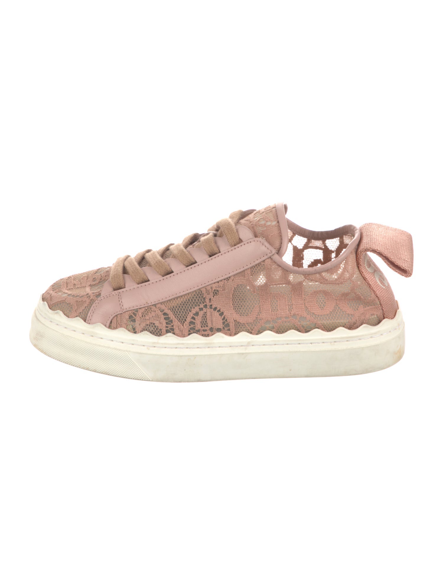 Chloé Lace Lace Pattern Sneakers