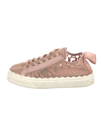 Chloé Lace Lace Pattern Sneakers