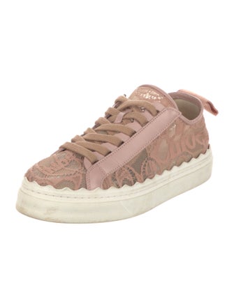 Chloé Lace Lace Pattern Sneakers