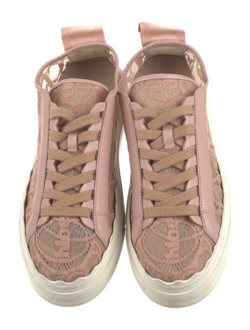 Chloé Lace Lace Pattern Sneakers