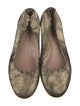Chloé Leather Scalloped Accent Flats