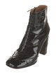 Chloé Patent Leather Lasercut Accents Boots
