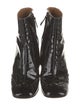 Chloé Patent Leather Lasercut Accents Boots