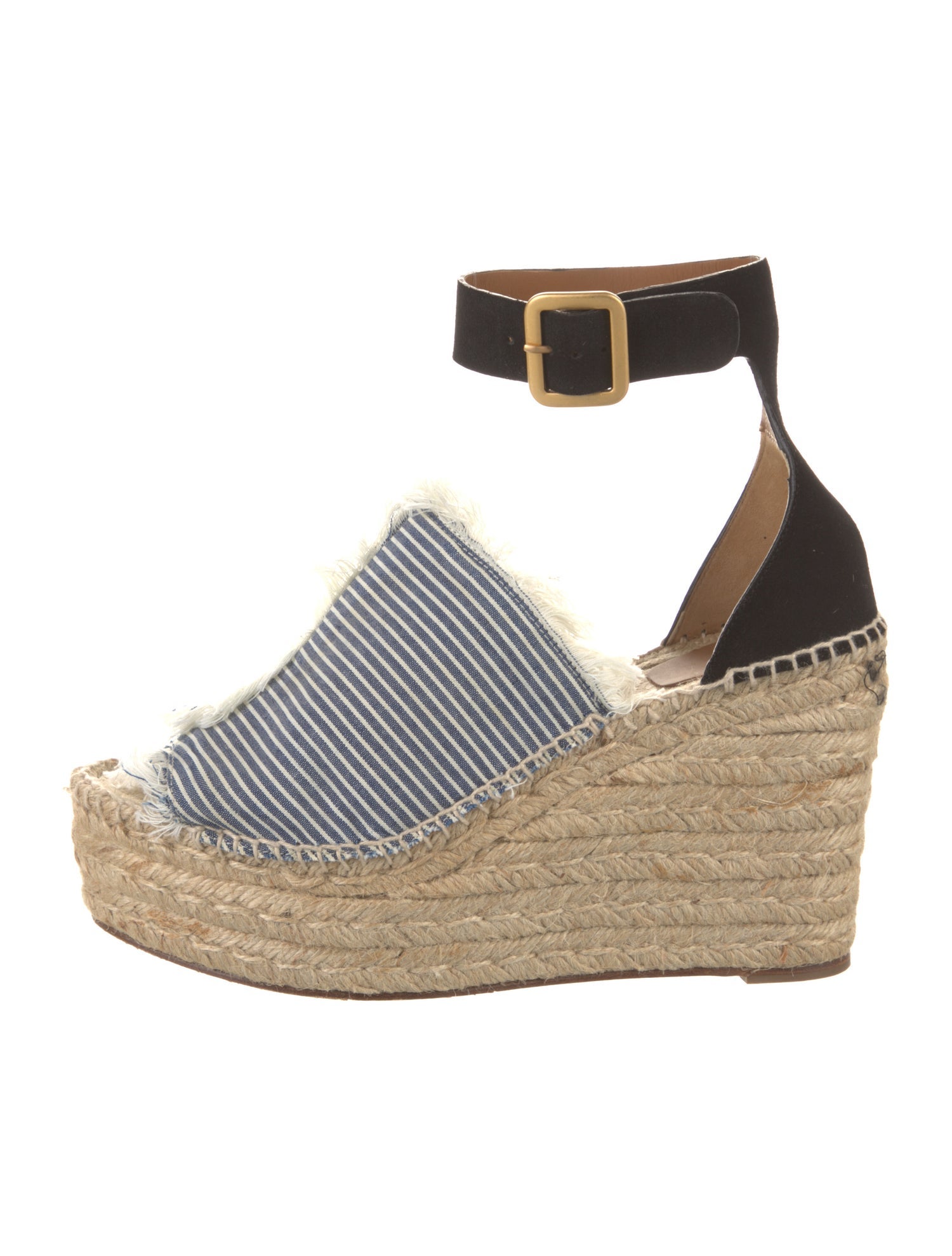 Chloé Suede Striped Pumps