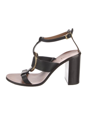 Chloé Leather T-Strap Sandals