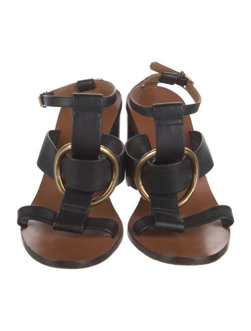 Chloé Leather T-Strap Sandals