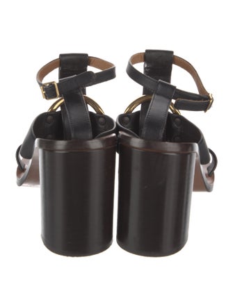 Chloé Leather T-Strap Sandals