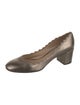 Chloé Leather Scalloped Accent Pumps