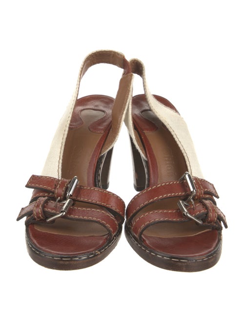 Chloé Canvas Slingback Sandals