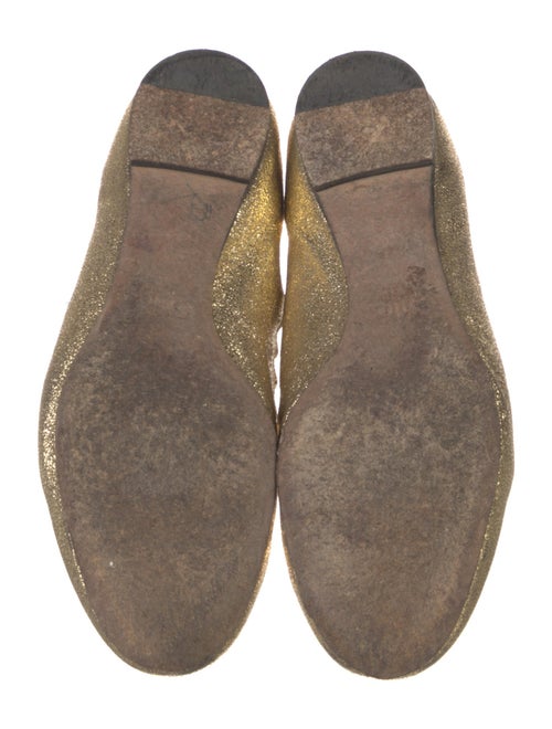 Chloé Leather Scalloped Accent Ballet Flats