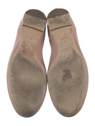 Chloé Leather Scalloped Accent Ballet Flats
