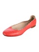 Chloé Leather Scalloped Accent Ballet Flats