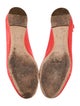 Chloé Leather Scalloped Accent Ballet Flats