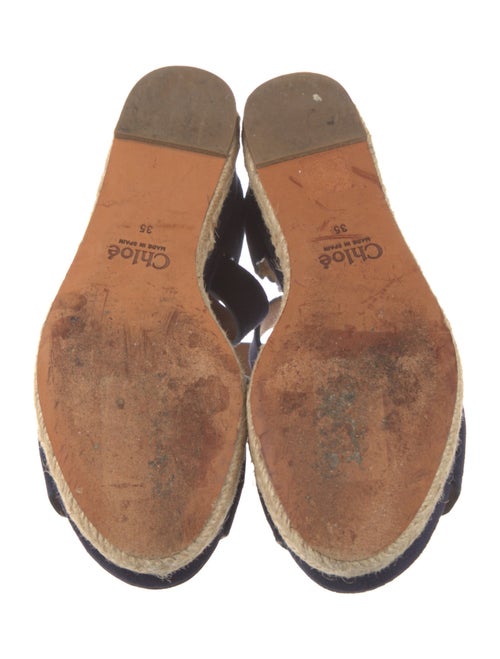 Chloé Suede Scalloped Accent Espadrilles