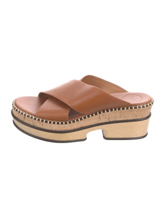 Chloé Leather Printed Slides