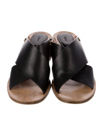 Chloé Leather Slides