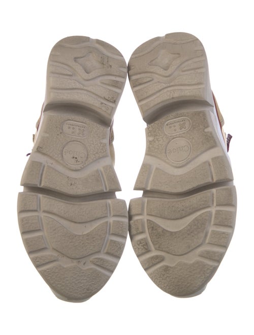 Chloé Mesh Colorblock Pattern Chunky Sneakers