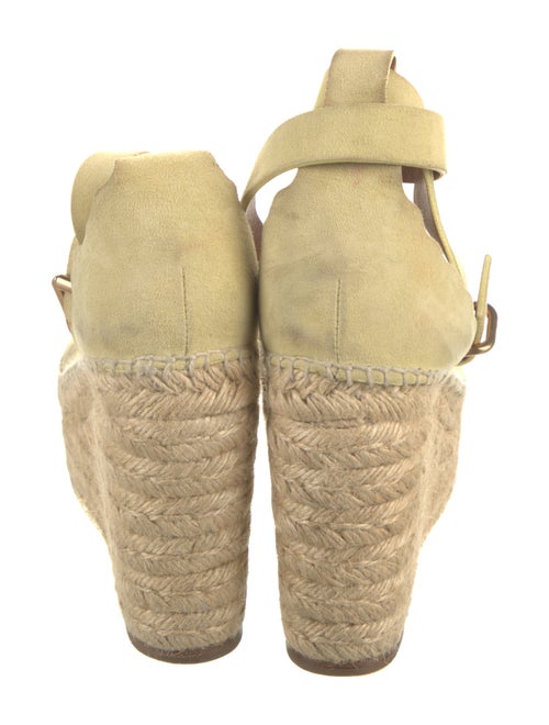 Chloé Suede Scalloped Accent Espadrilles