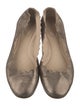 Chloé Leather Scalloped Accent Ballet Flats