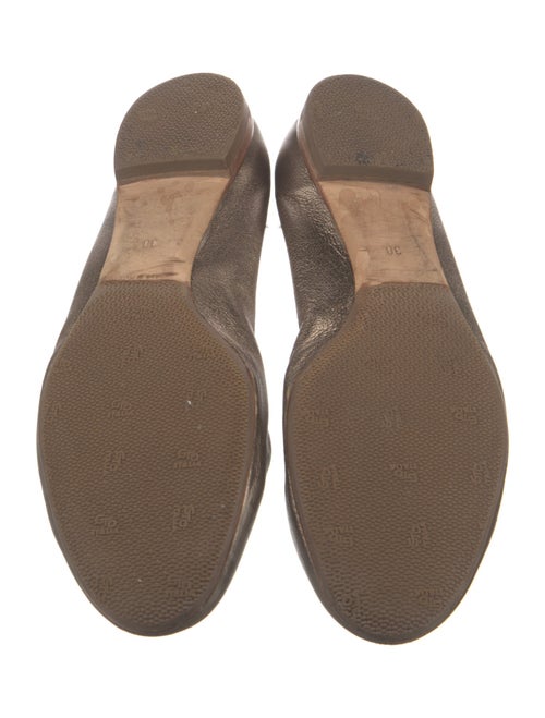 Chloé Leather Scalloped Accent Ballet Flats