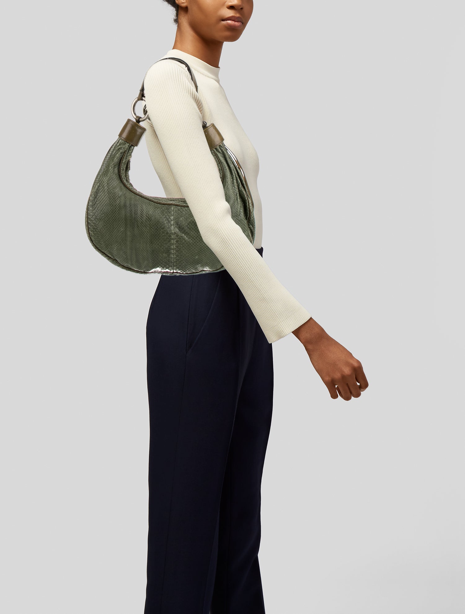 Chloé Snakeskin Top Handle Bag