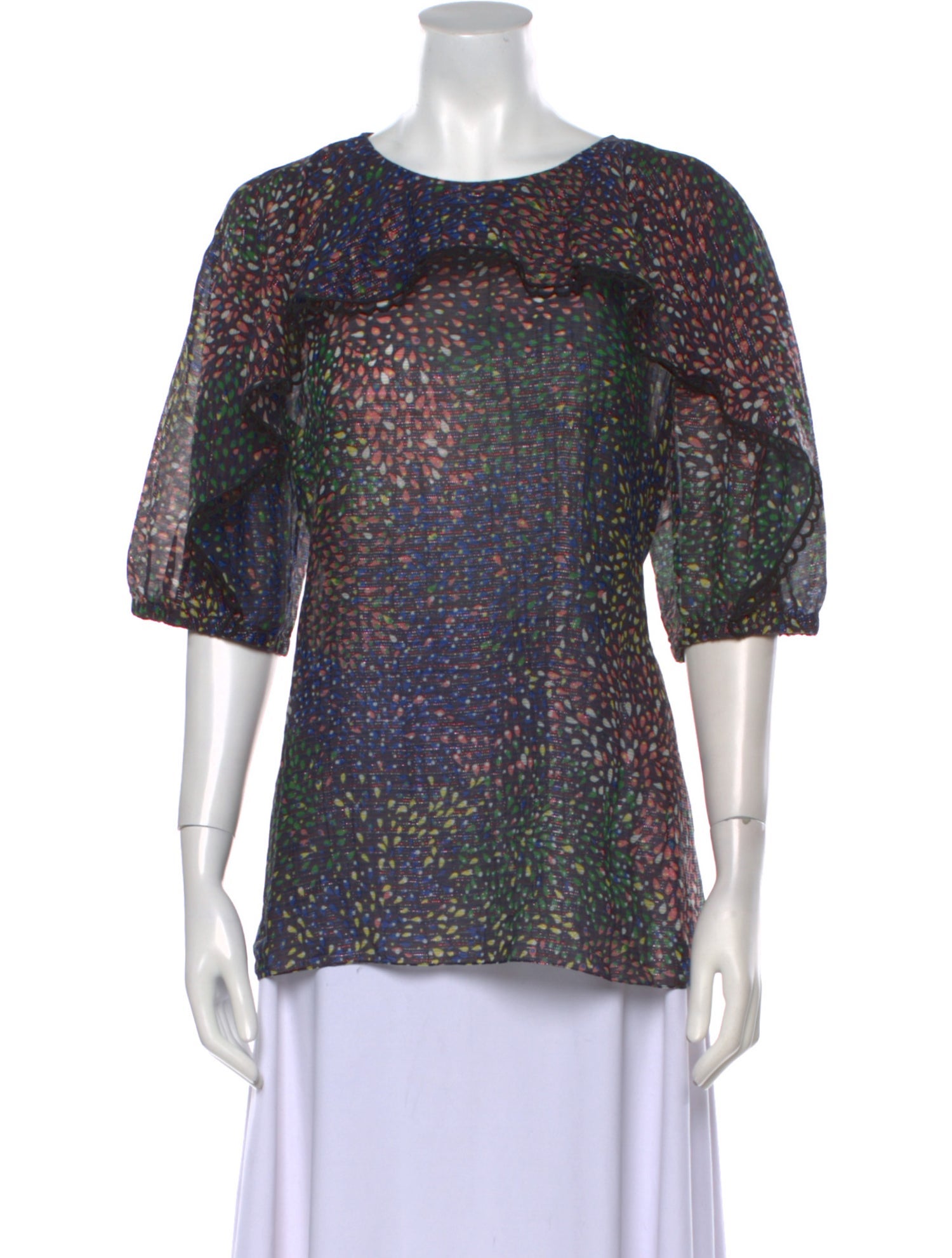 Chloé Printed Crew Neck T-Shirt