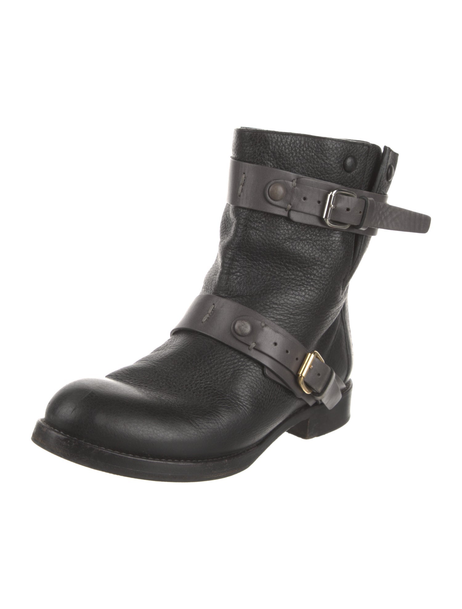 Chloé Leather Moto Boots