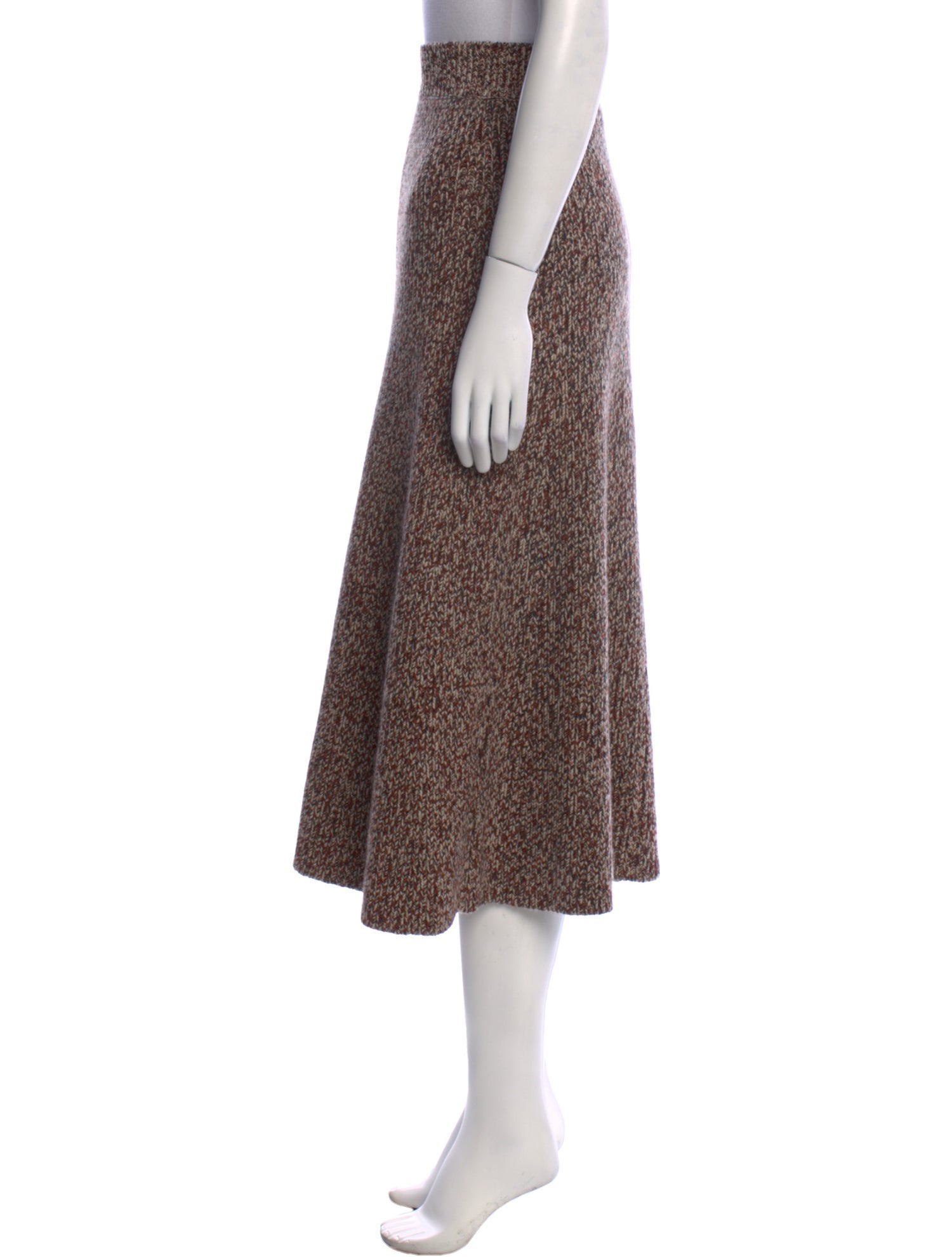 Chloé Cashmere Midi Length Skirt