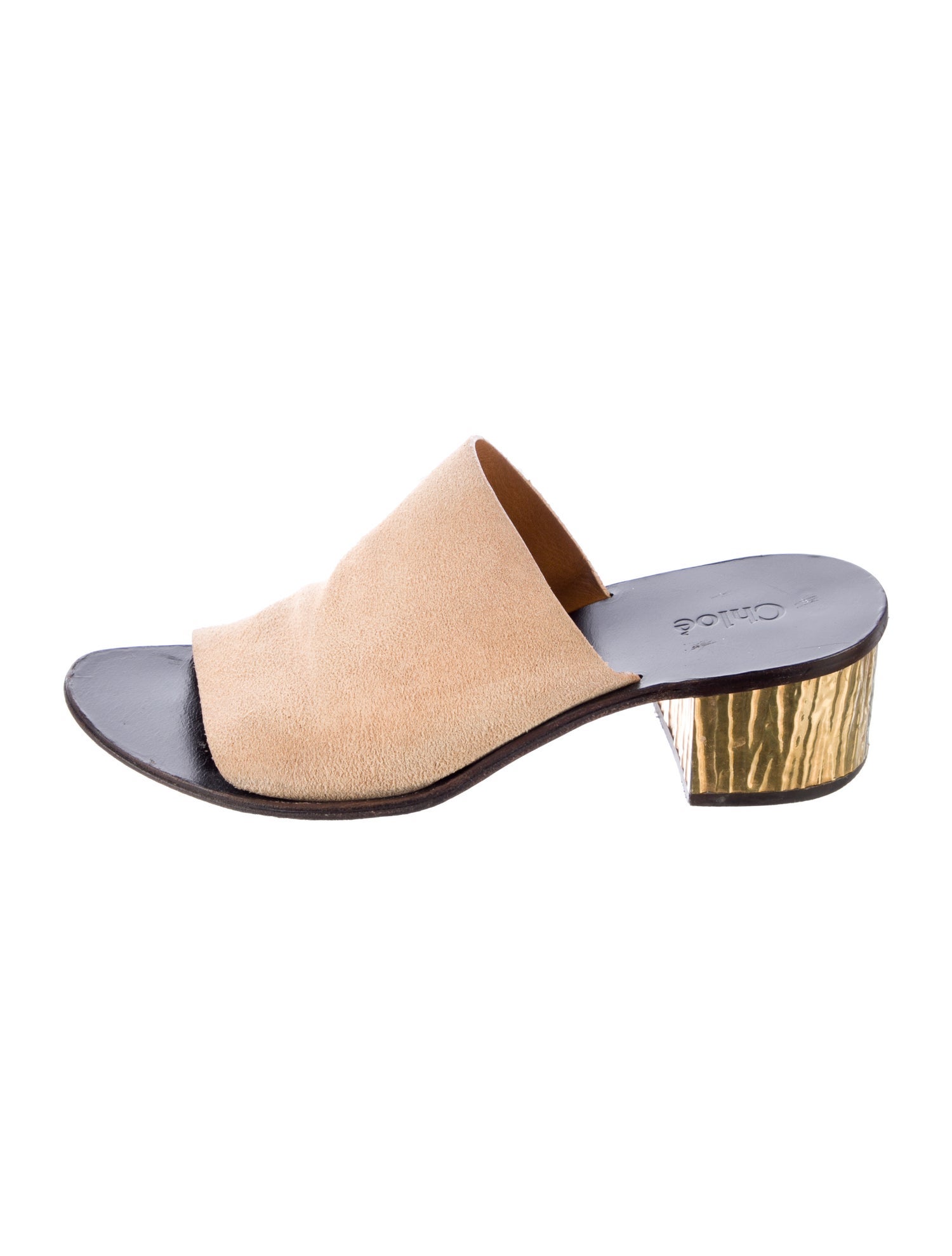 Chloé Suede Slides