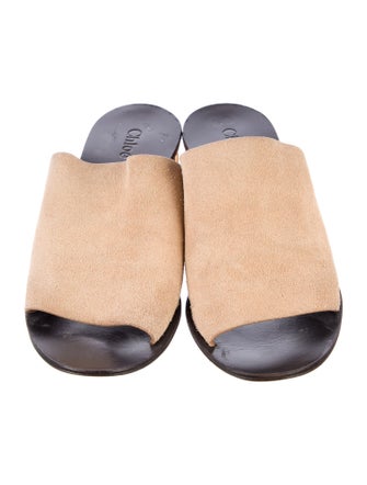 Chloé Suede Slides