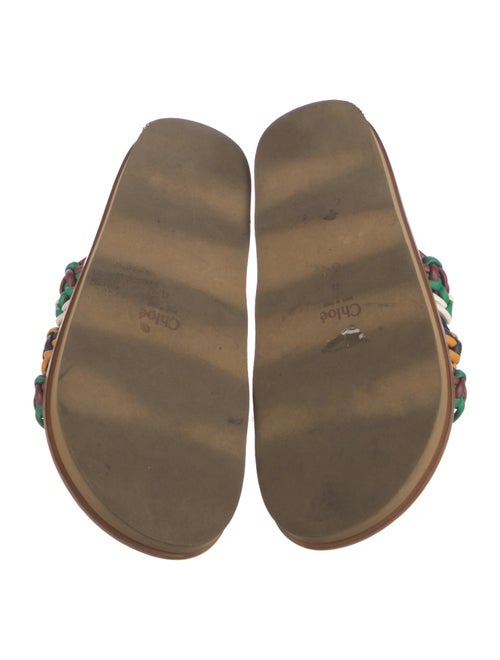 Chloé Leather Printed Slides