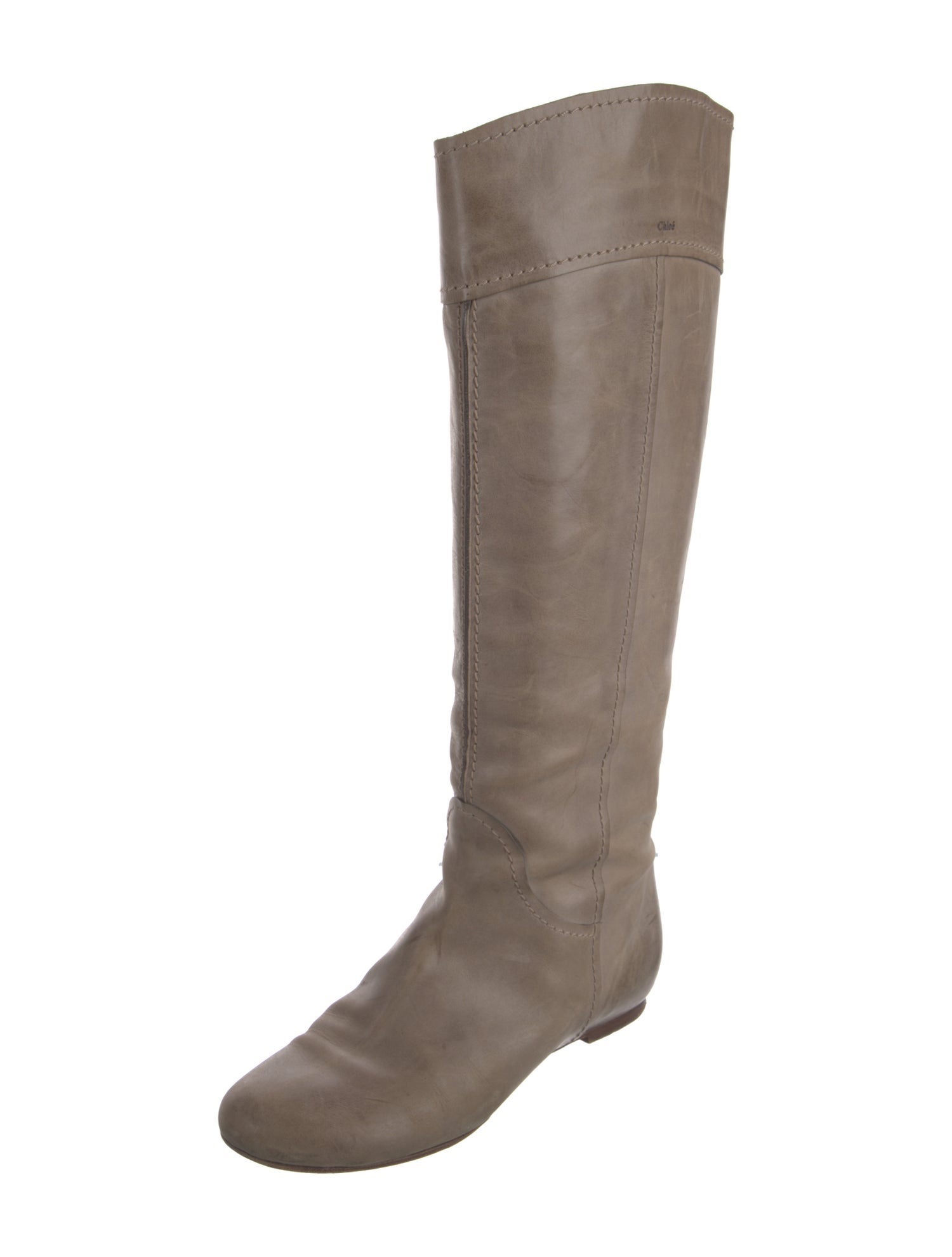 Chloé Leather Riding Boots