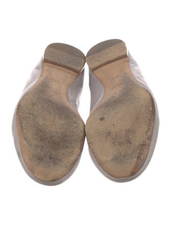 Chloé Leather Scalloped Accent Ballet Flats