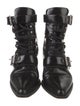 Chloé Leather Cutout Accent Lace-Up Boots
