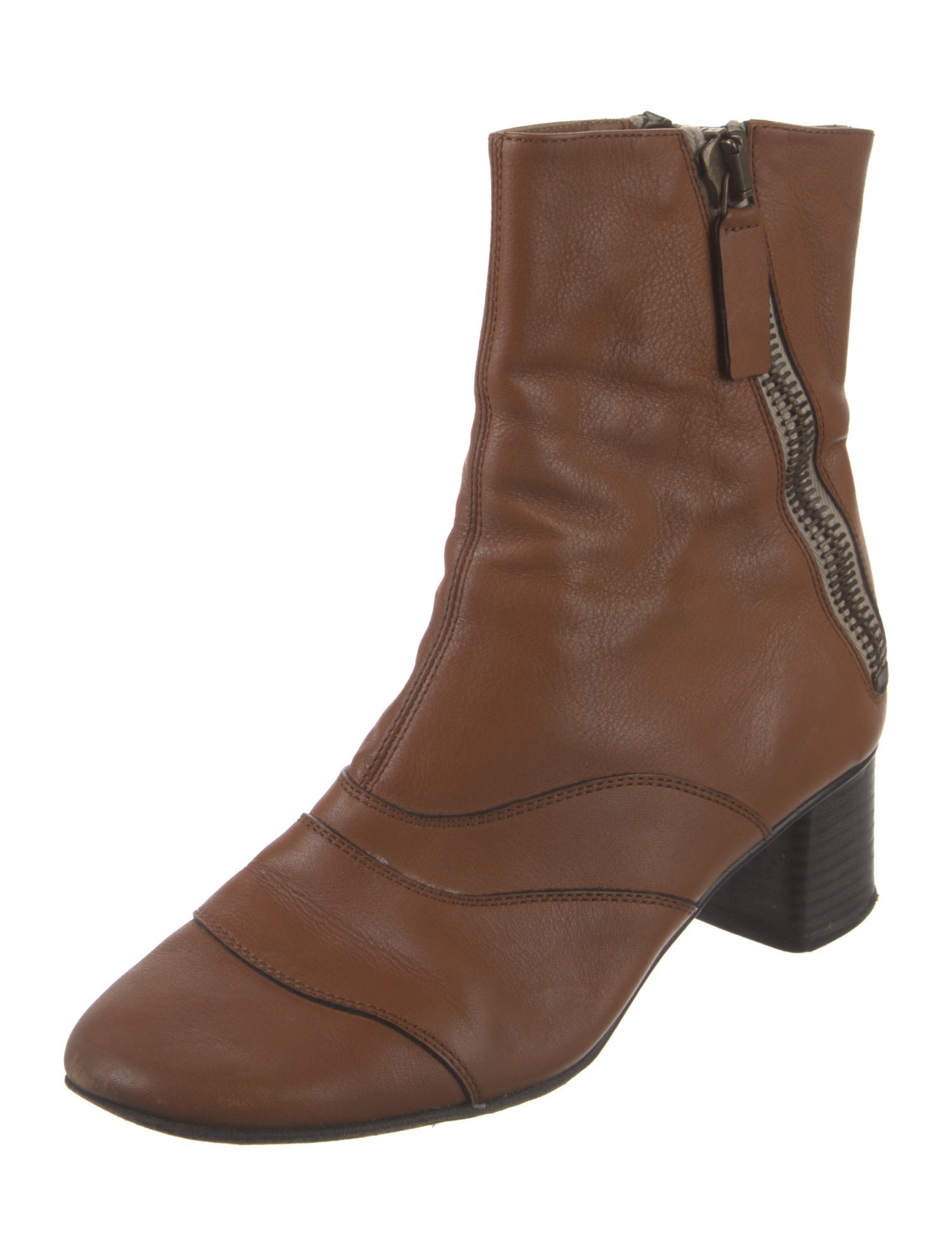 Chloé Leather Moto Boots