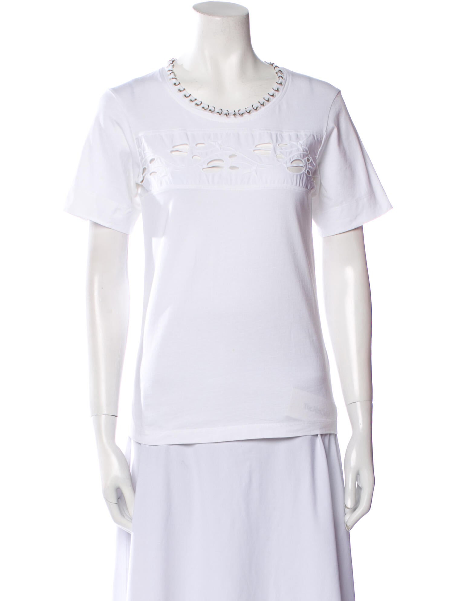 Chloé Scoop Neck Short Sleeve T-Shirt