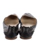 Chloé Leather Scalloped Accent Ballet Flats